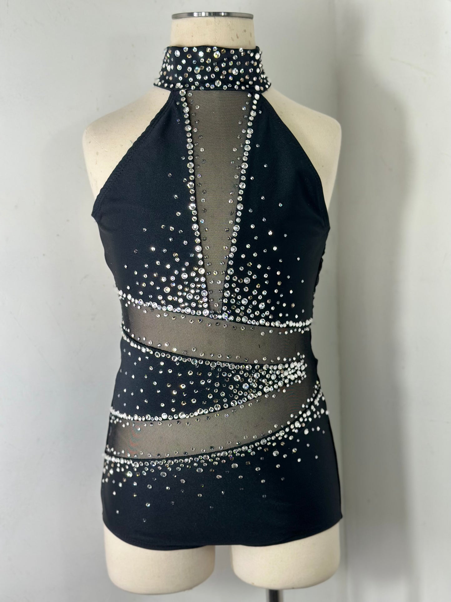 BIANCA sparkly black Jazz or tap costume - Main Image