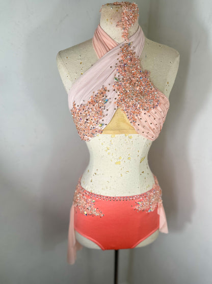CLEMENTINE peach lyrical dance dance costume