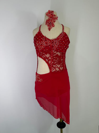 Red ready to ship DANCE costume