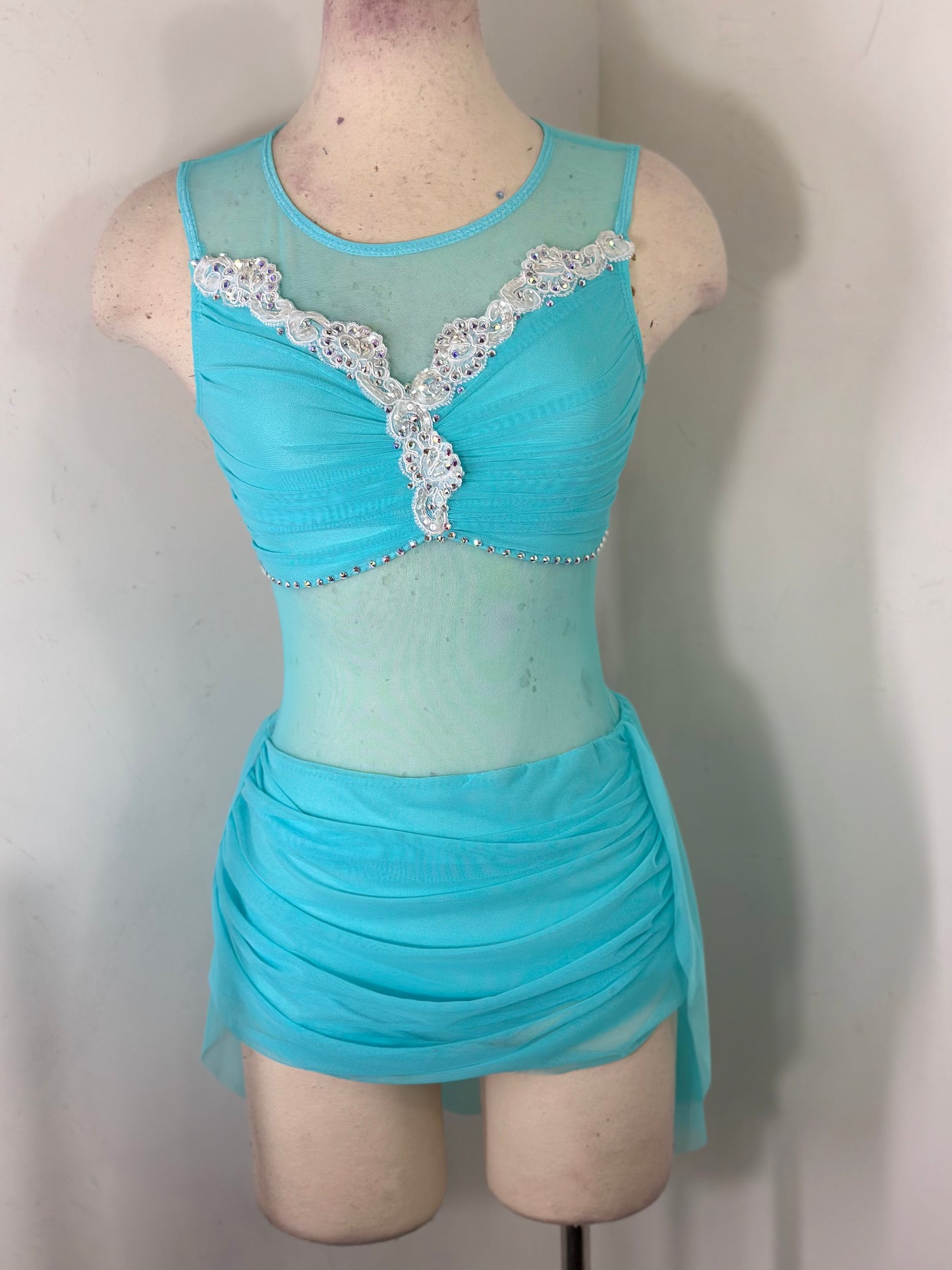 Aqua SA lyrical READY TO SHIP dance costume