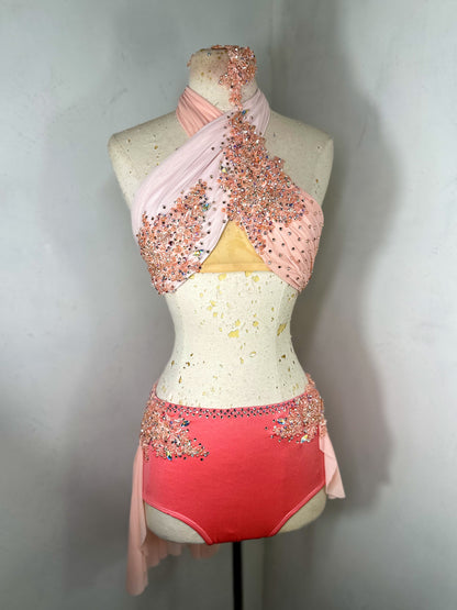 CLEMENTINE peach lyrical dance dance costume
