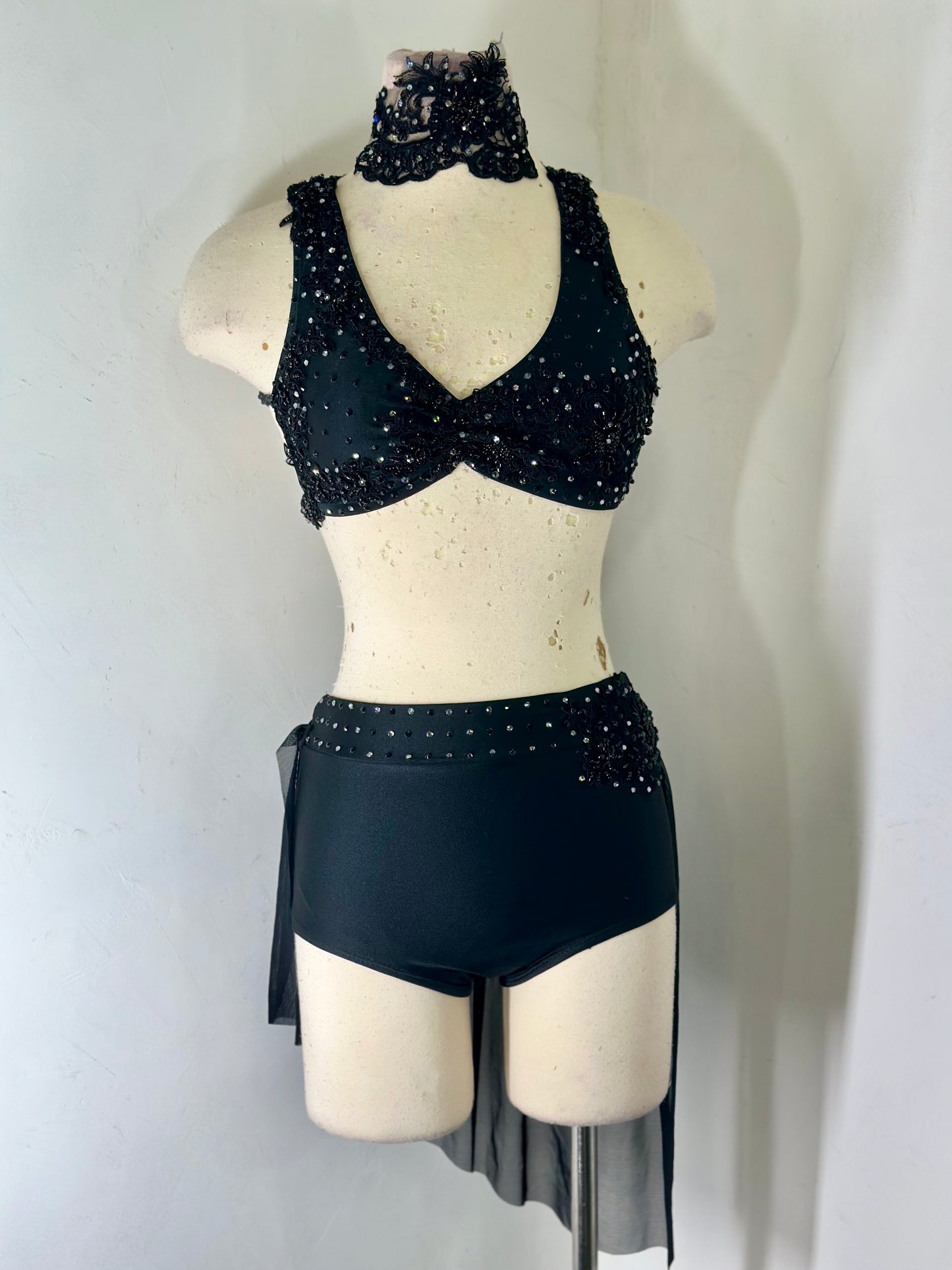 SA dramatic black SA lyrical dance costume