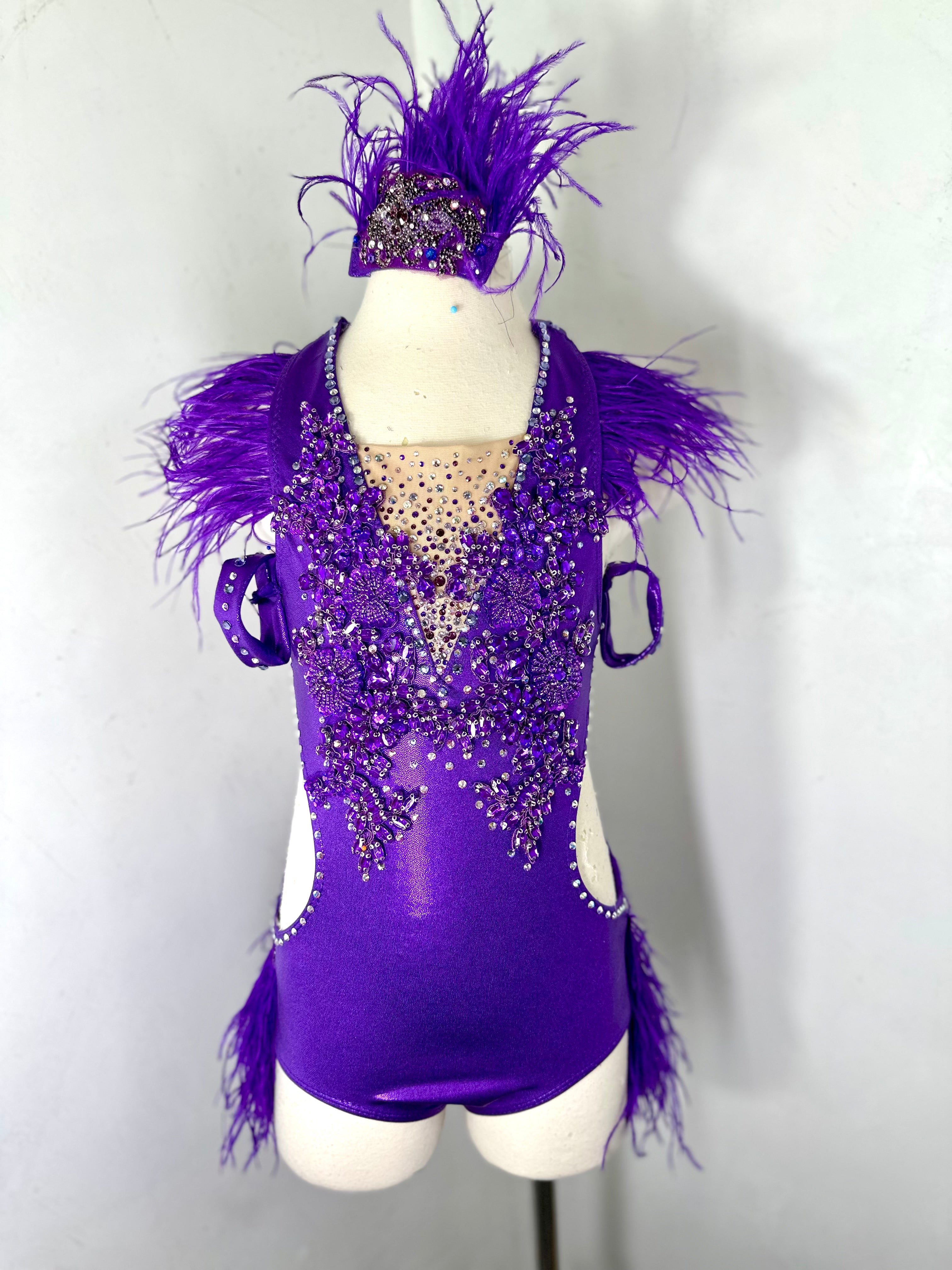 Purple LC Jazz Dance Costume ready to ship