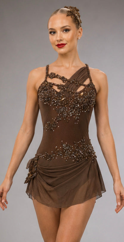 BLAIR Brown ready to ship contemporary or Lyrical dance costume