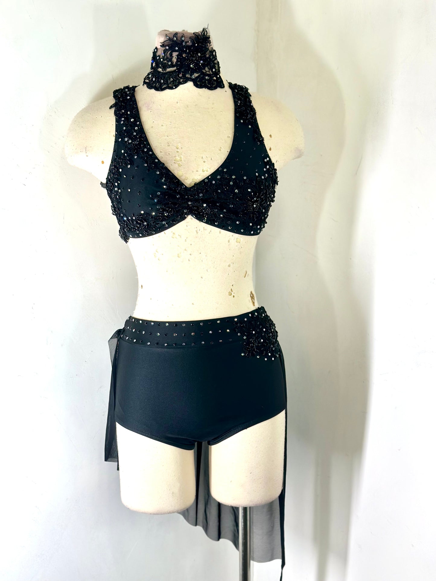 SA dramatic black SA lyrical dance costume