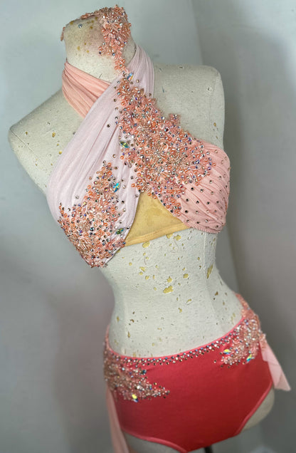 CLEMENTINE peach lyrical dance dance costume