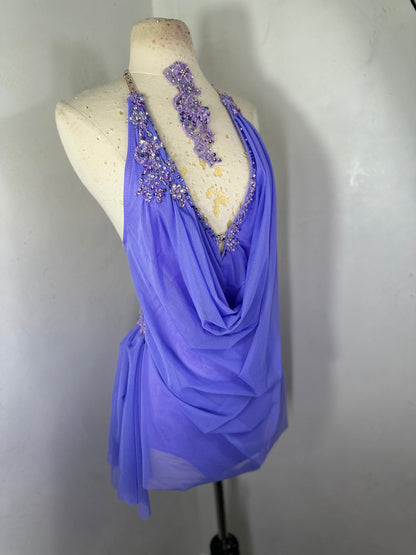 RAINA Draped lilac dance dress