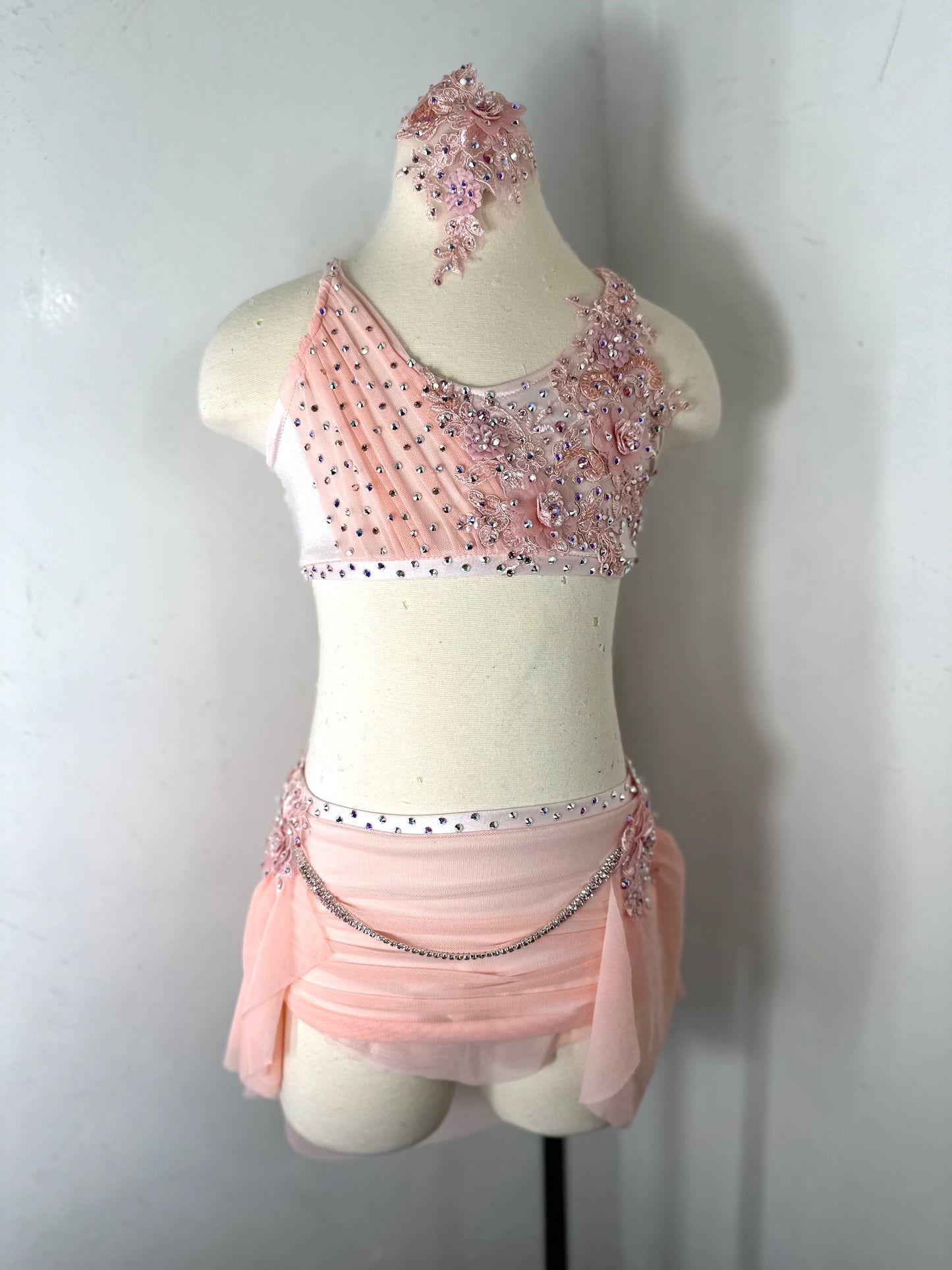 LC blush pink lyrical dance costume