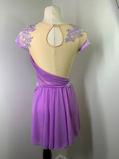 MADELINE ORCHID FIGURE SKATING DRESS
