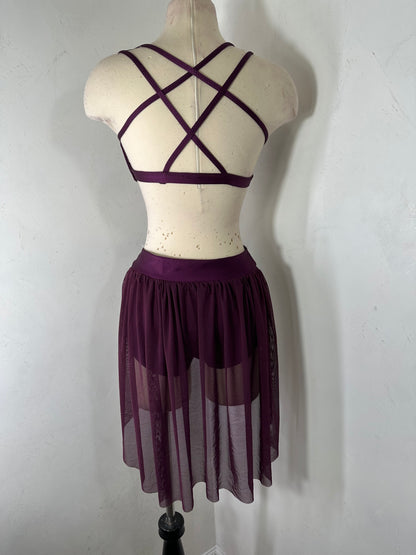 SARINA 2 PC lyrical dance costume base