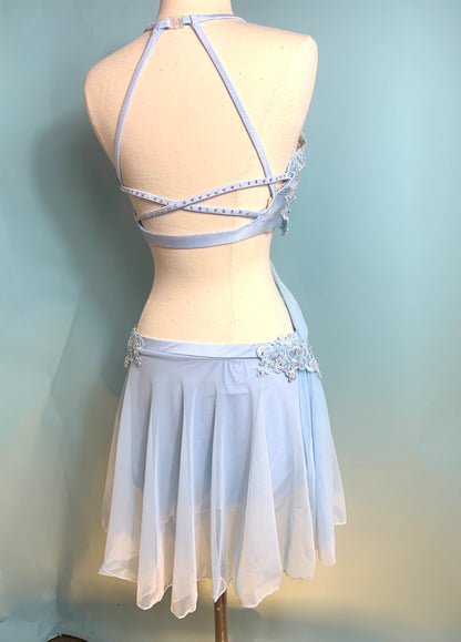 LUNA sky blue lyrical dance costume