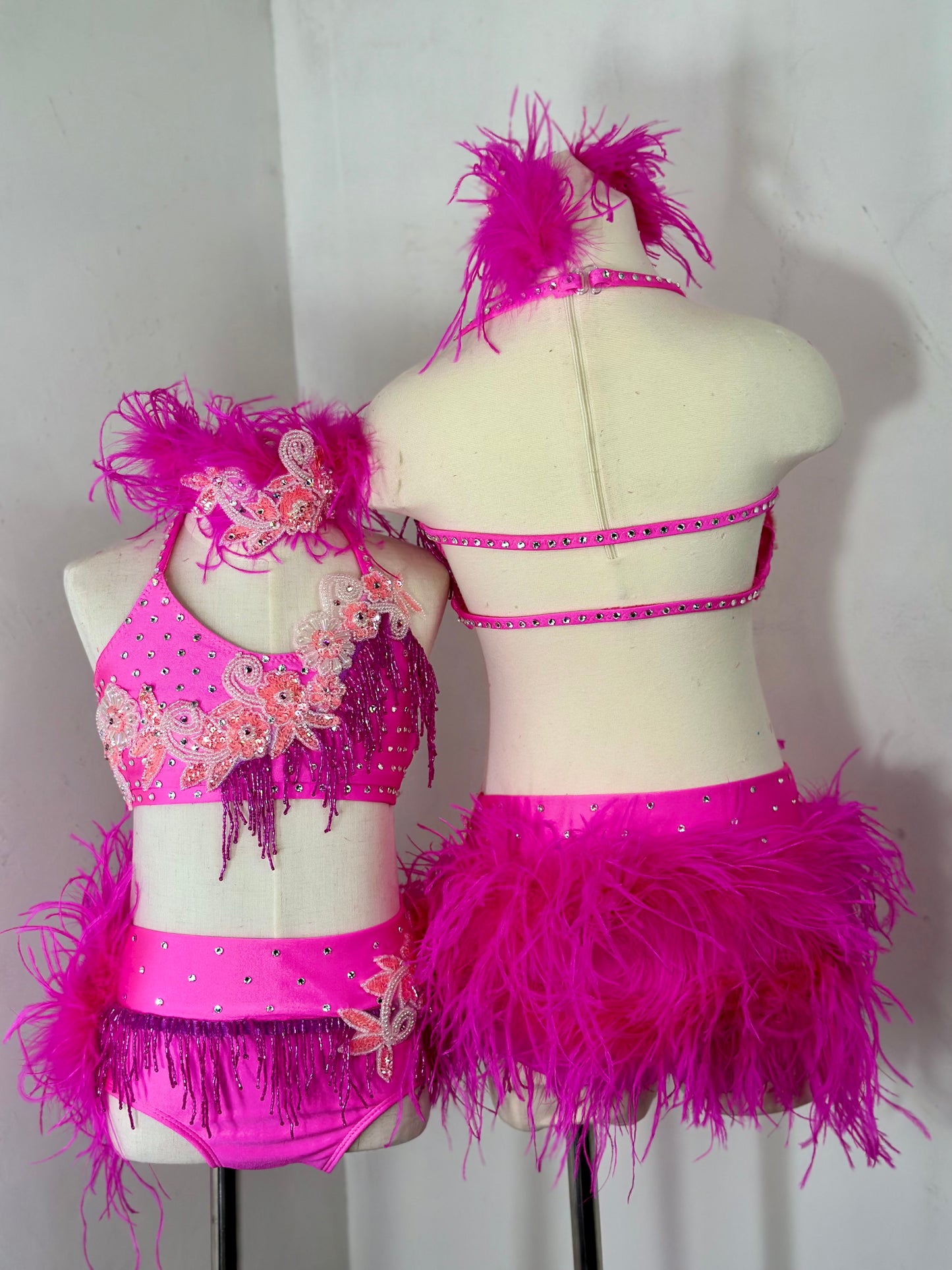 Pink LC jazz dance costume