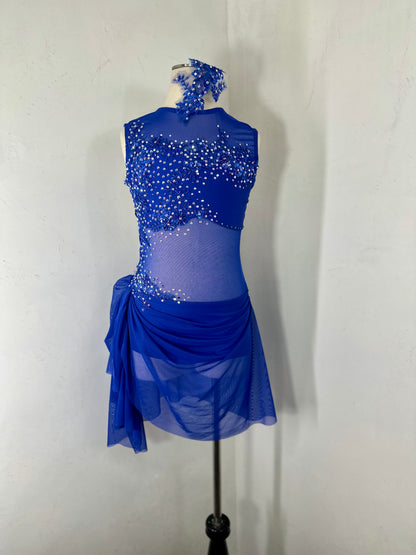 CHLOE Sapphire  draped dance costume