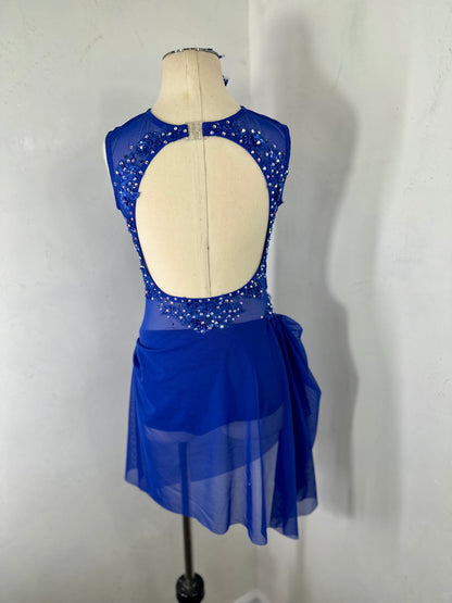 CHLOE Sapphire  draped dance costume