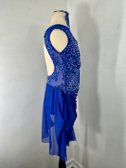 CHLOE Sapphire  draped dance costume