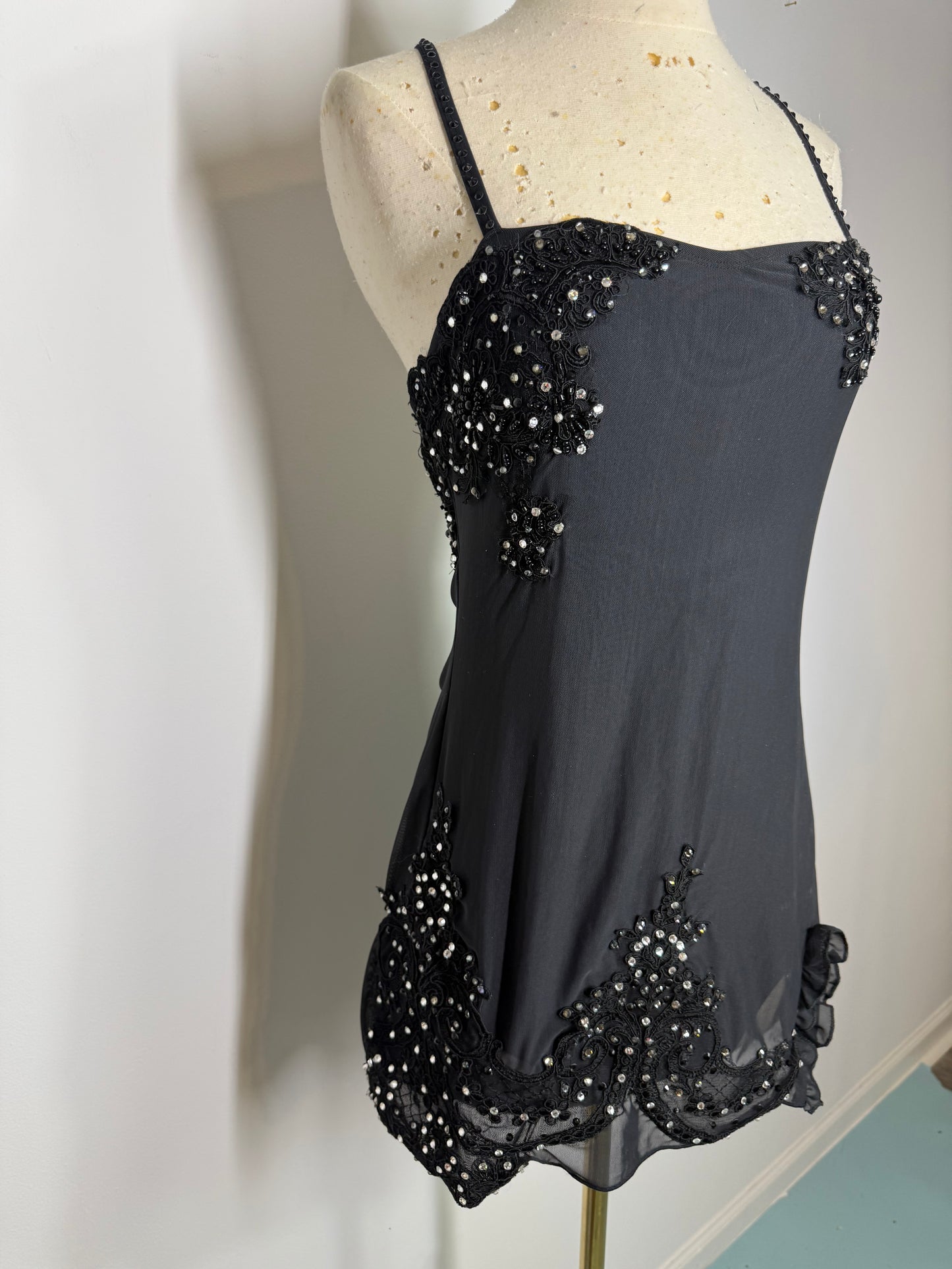 HALSTON Black dance DANCE DRESS