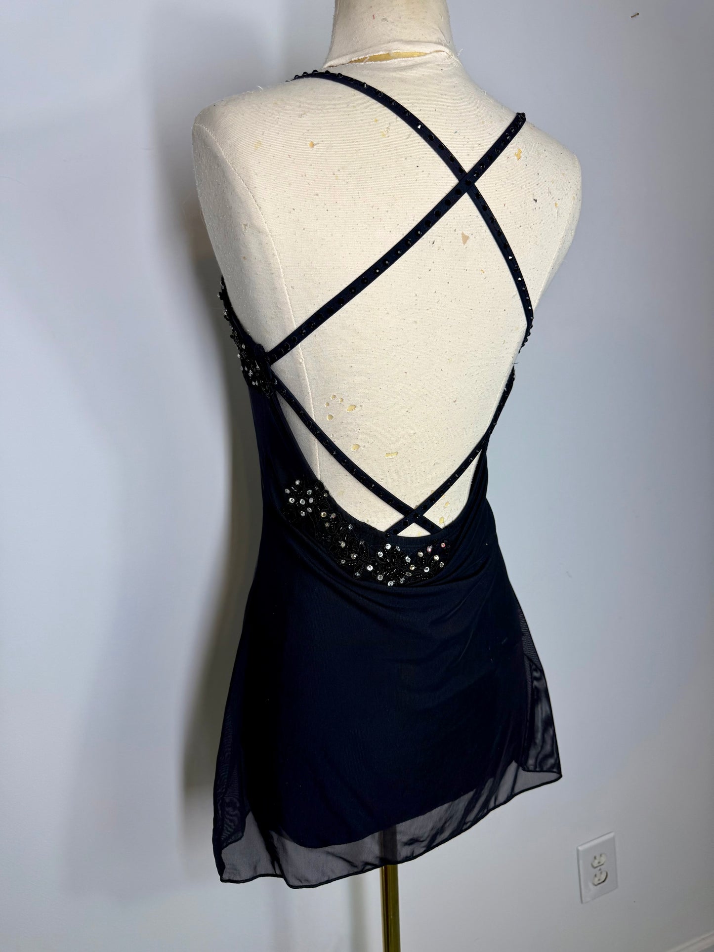HALSTON Black dance DANCE DRESS