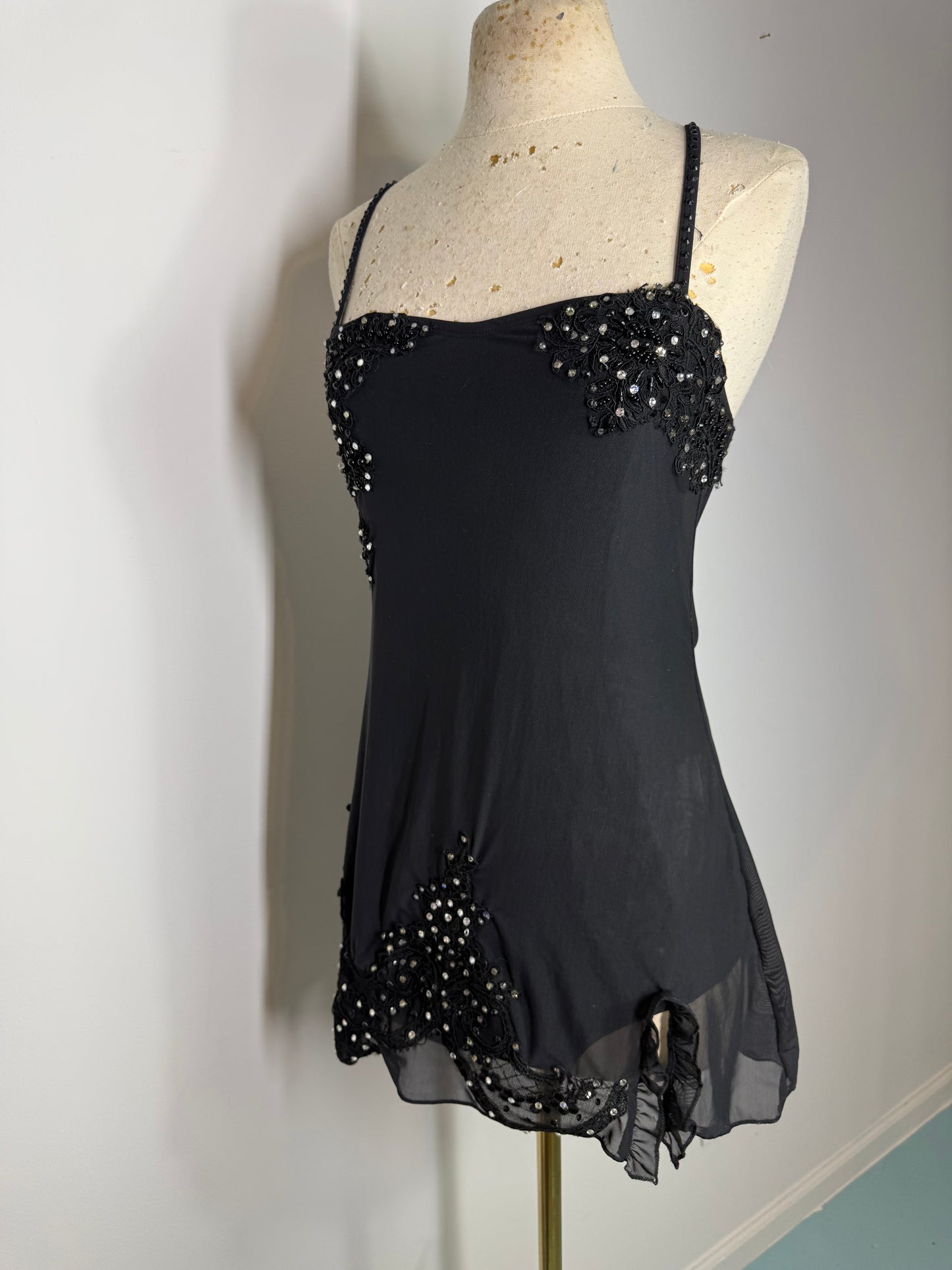 HALSTON Black dance DANCE DRESS