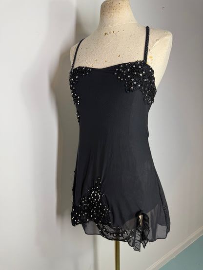 HALSTON Black dance DANCE DRESS