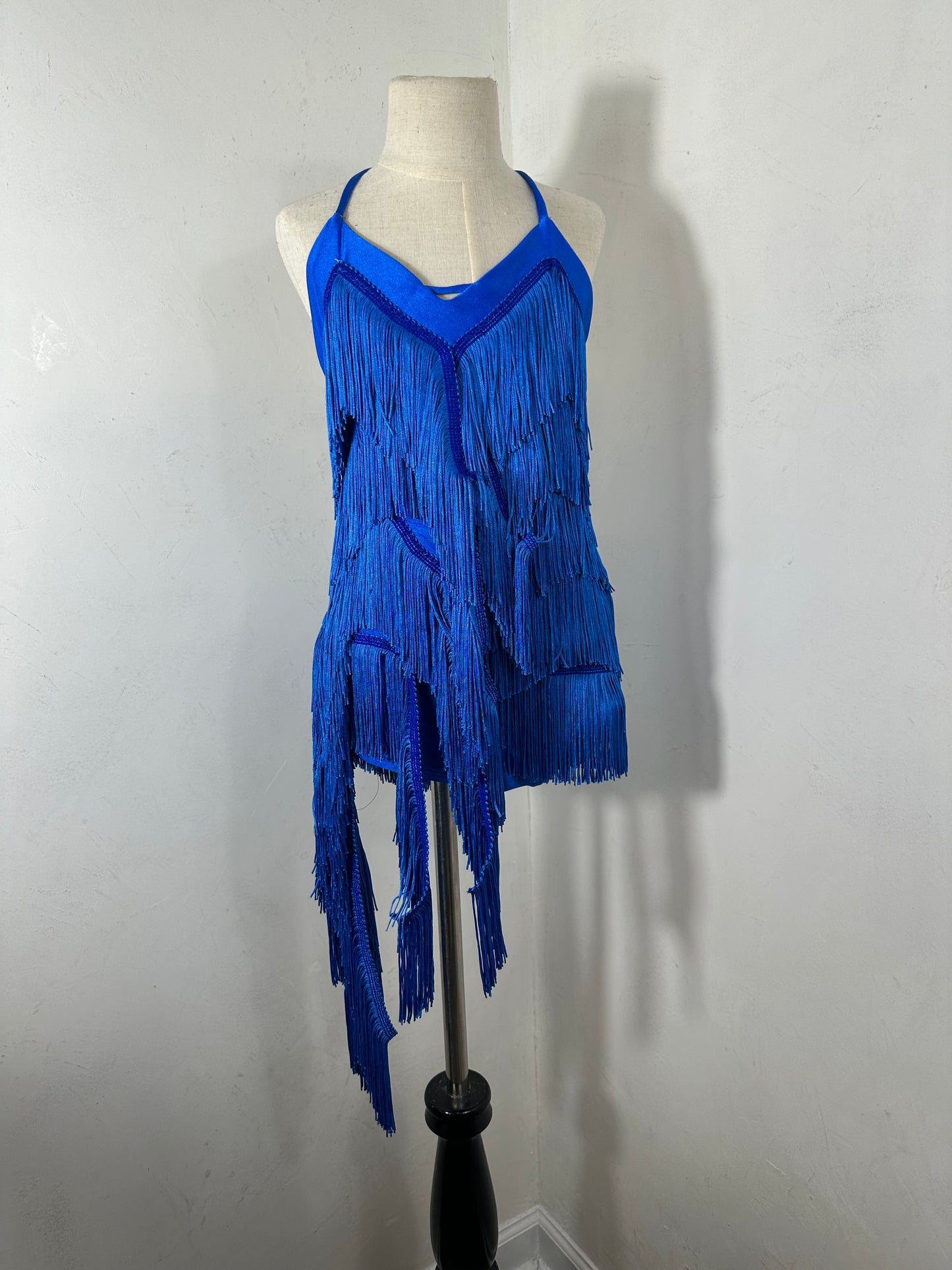 GEORGIA royal jazz partner fringe dance dress