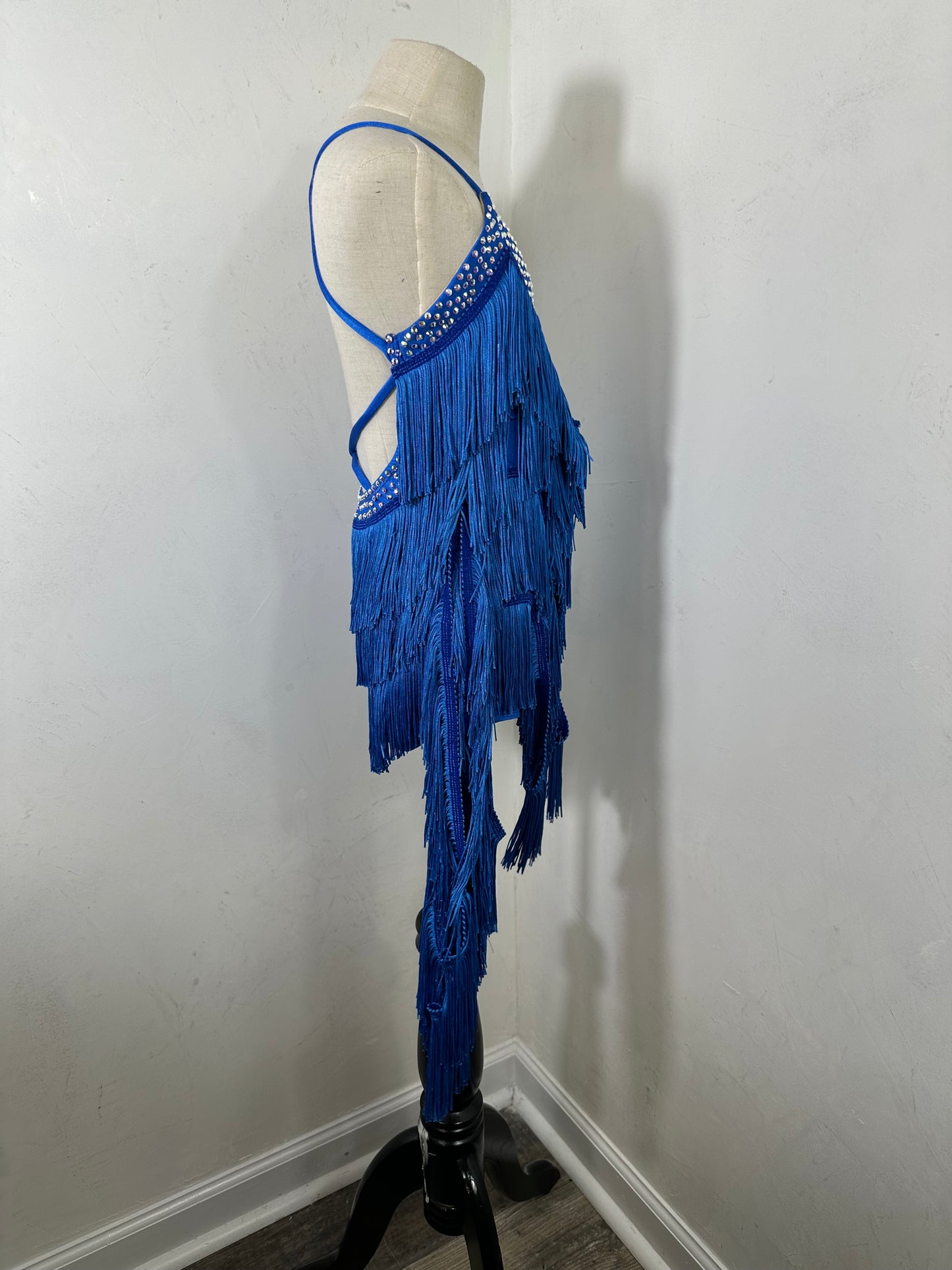 GEORGIA royal jazz partner fringe dance dress