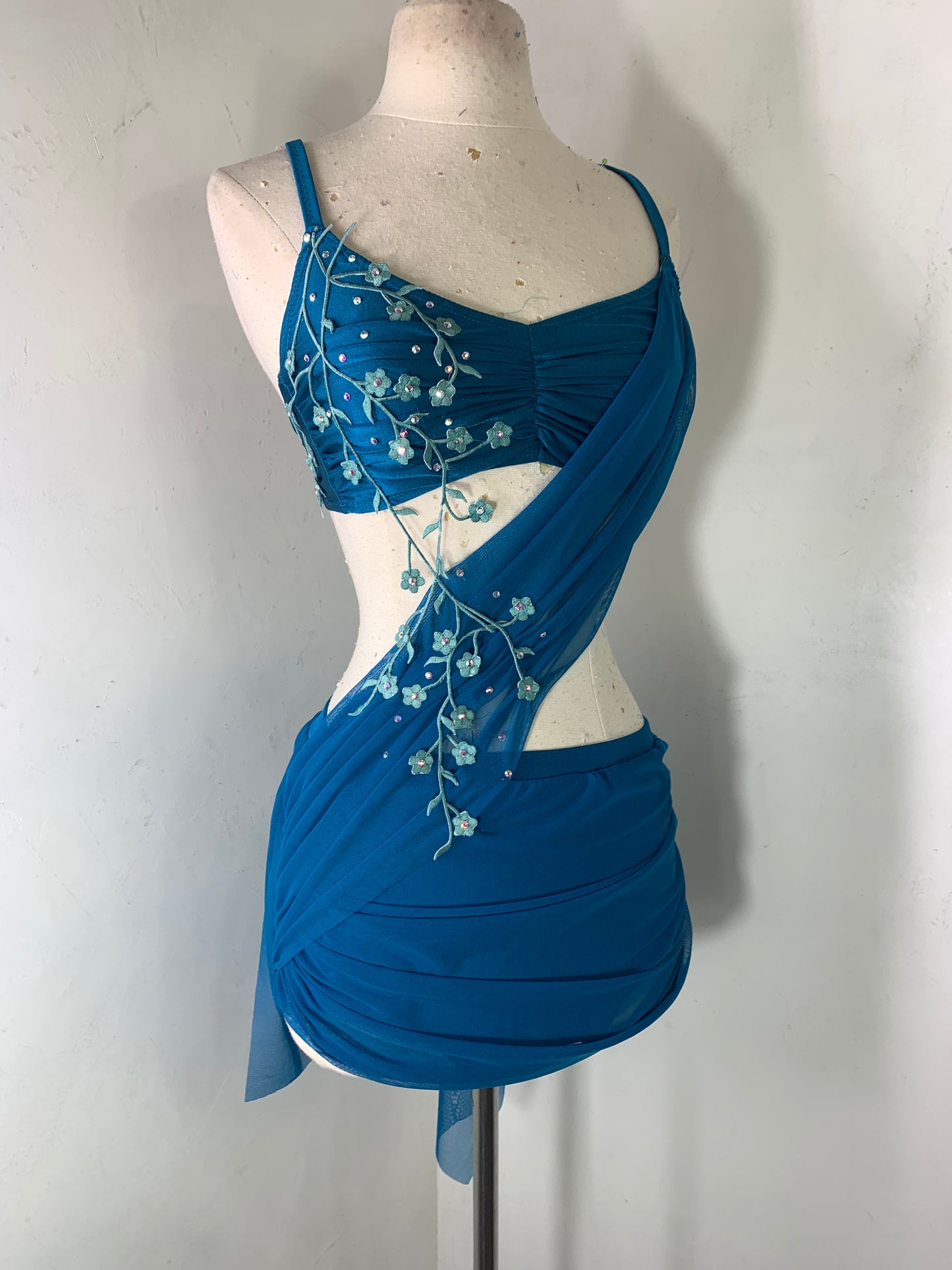 2 pc  Lyrical Costume with asymmetrical skirt