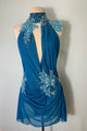GWYNETH Mallard Draped red dance dress