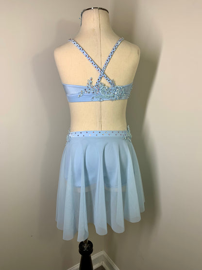 LUNA sky blue lyrical dance costume