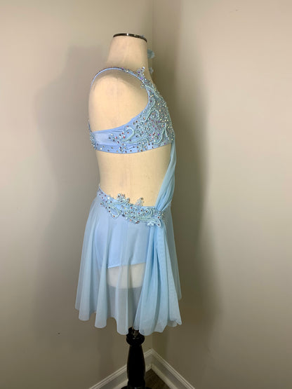 LUNA sky blue lyrical dance costume