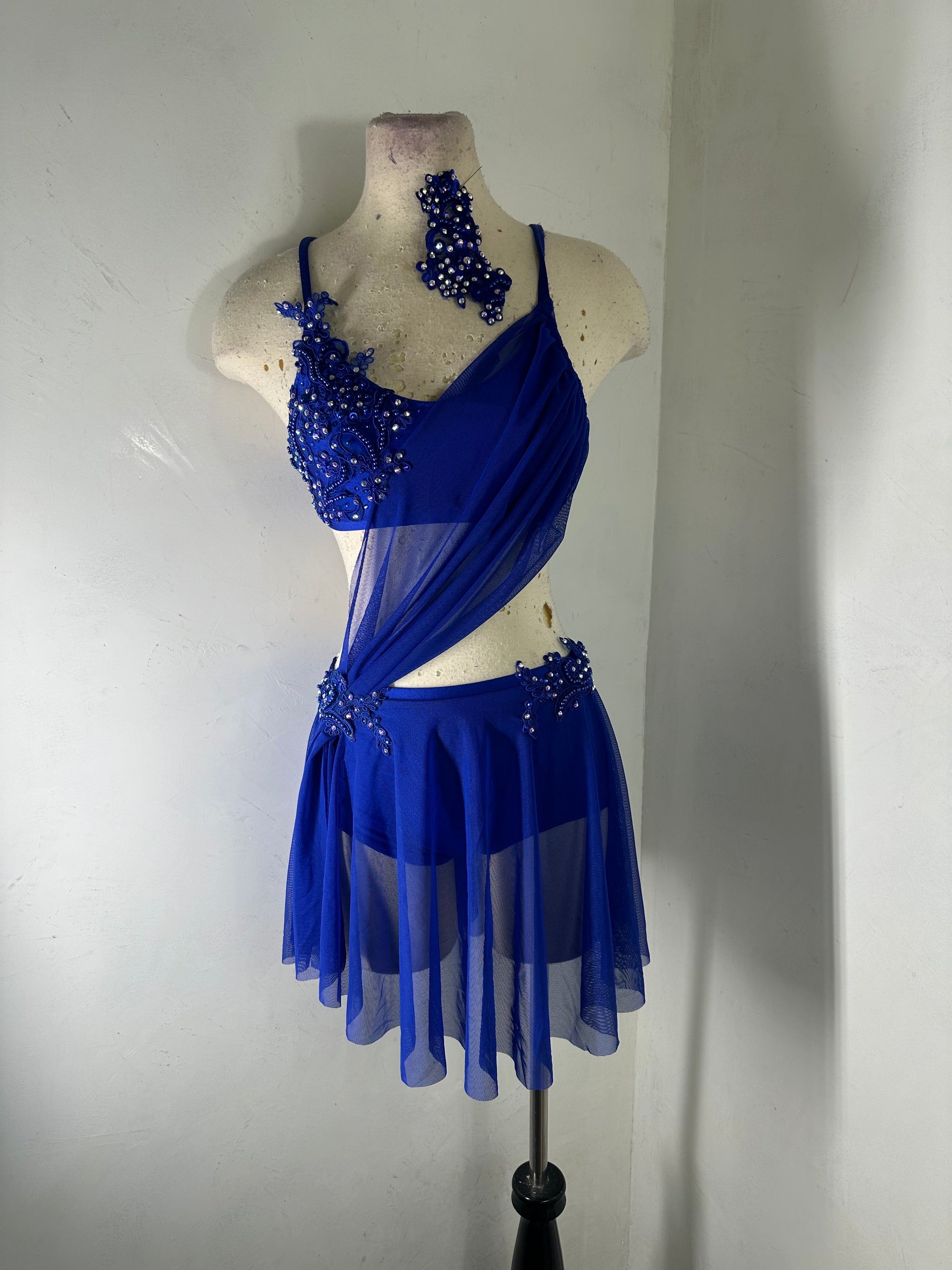 LUNA sky blue lyrical dance costume Co9dancecostumes LUNA sky blue lyrical dance costume Co9dancecostumes