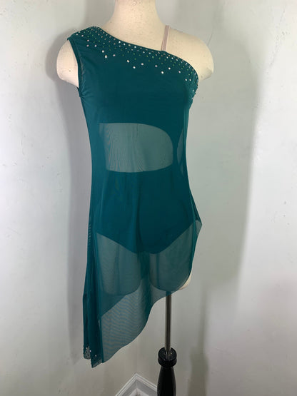 ZOLA NAVY ASSYMETRICAL DANCE DRESS