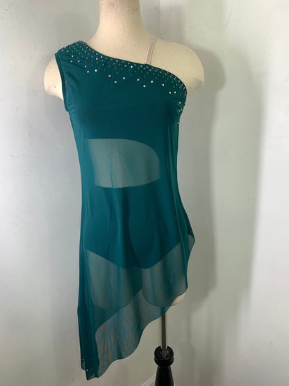 ZOLA NAVY ASSYMETRICAL DANCE DRESS