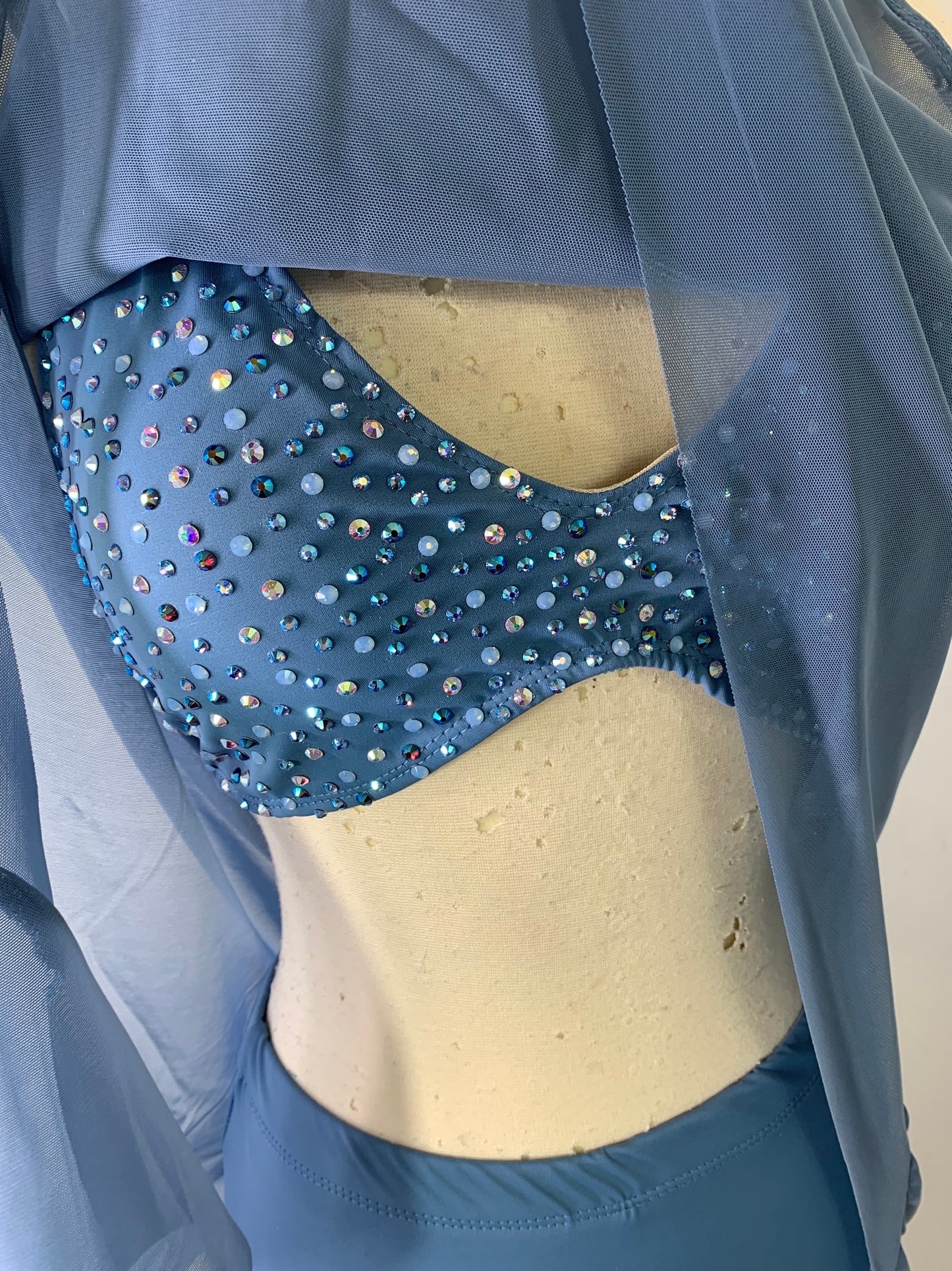 OLIVIA Slate Blue 3pc Contemporary Dance Costume