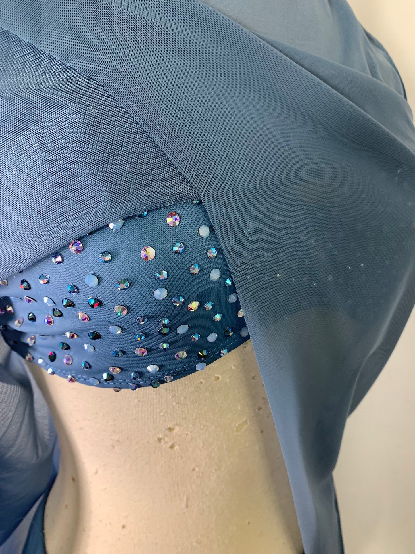 OLIVIA Slate Blue 3pc Contemporary Dance Costume