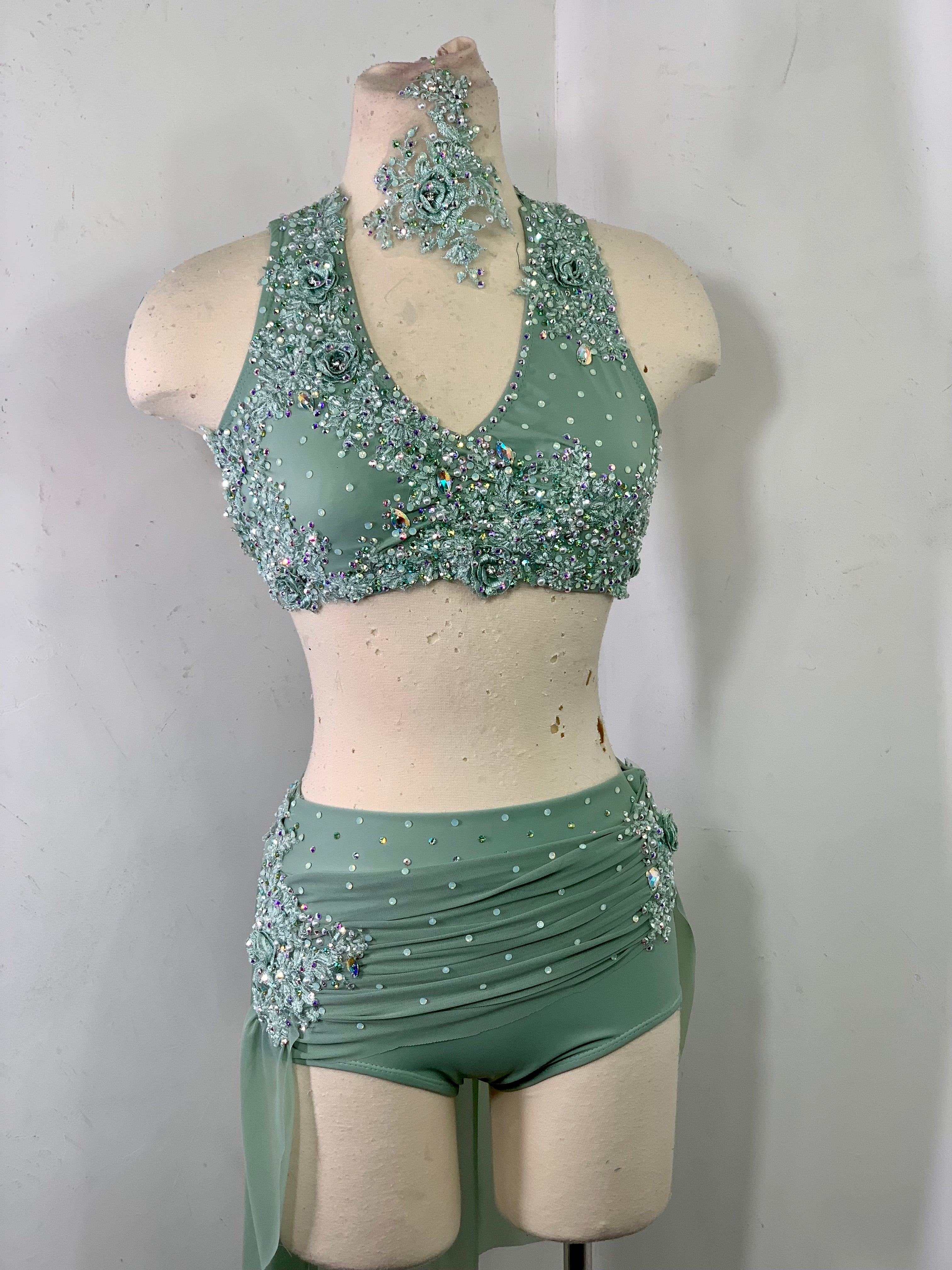 MEADOW Sage green lyrical dance costume