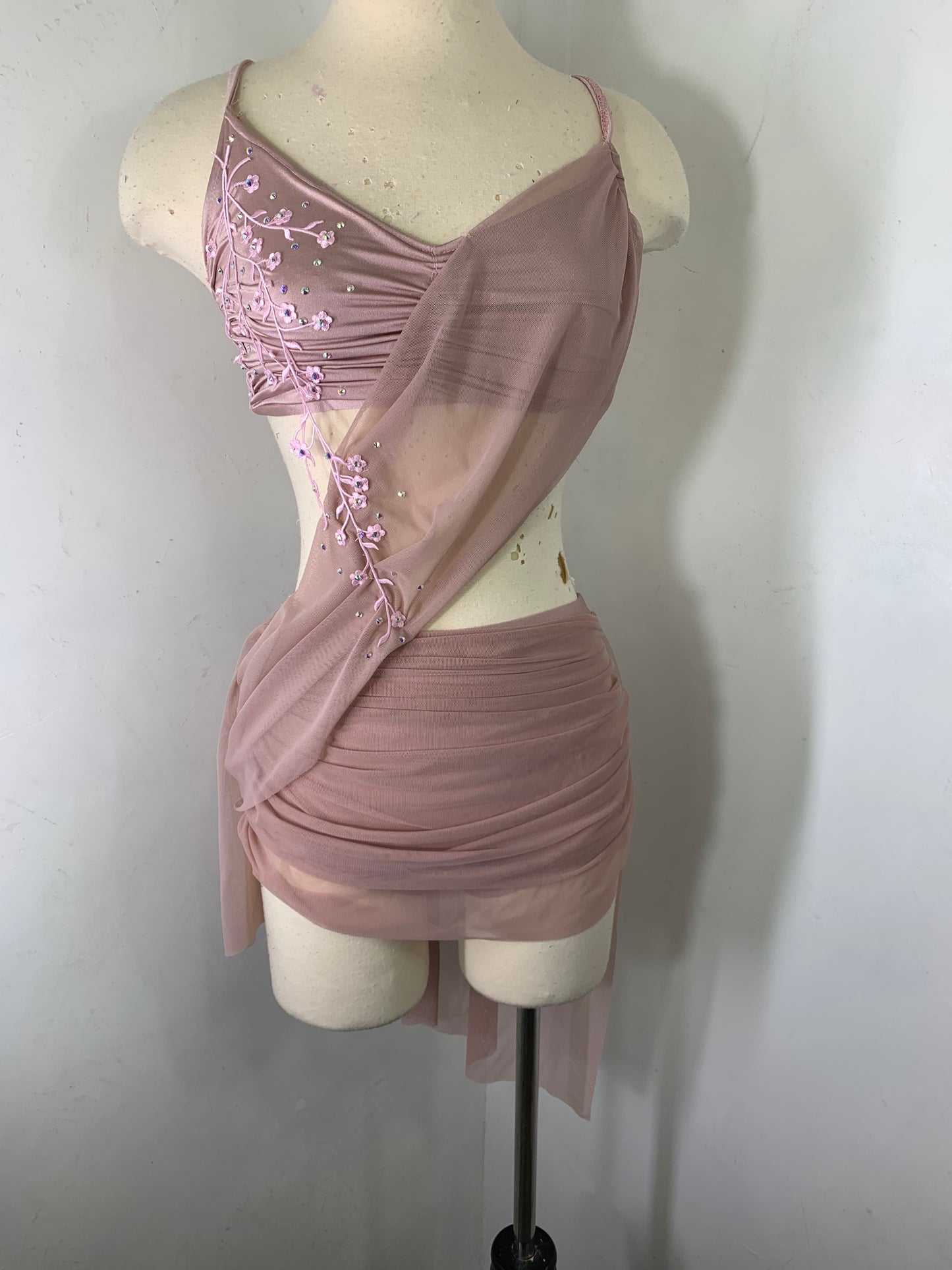 2 pc  Lyrical Costume with asymmetrical skirt