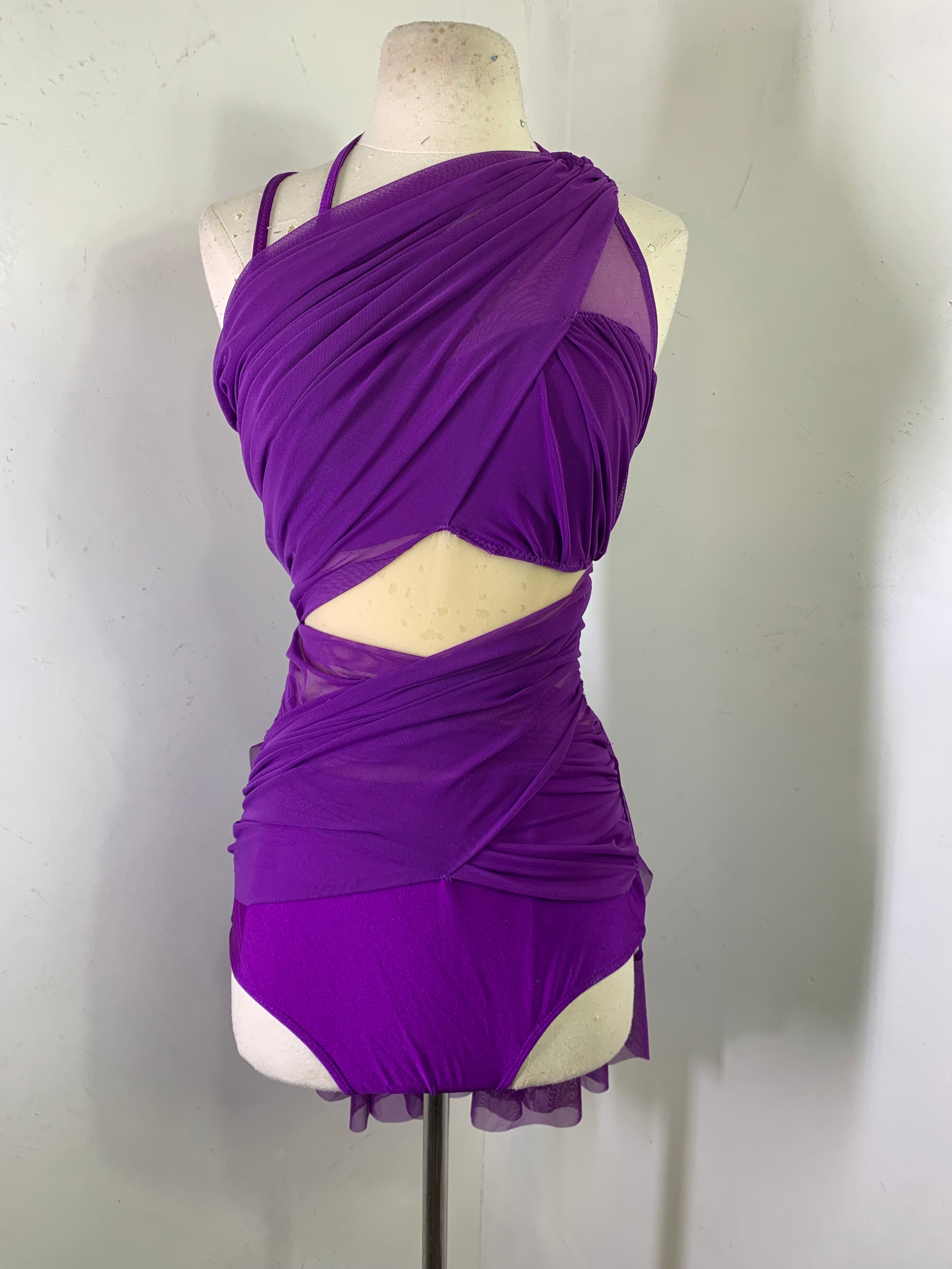 ANAIS custom draped contemporary dance base – Co9dancecostumes