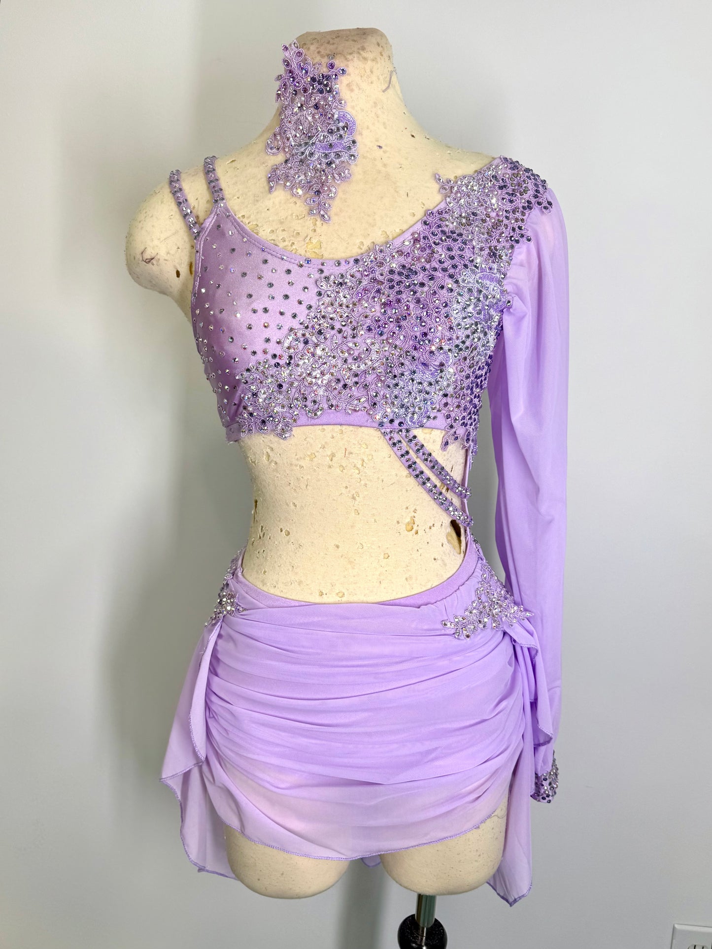 EVELYN  2 pc pale orchid Lyrical dance costume