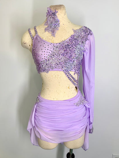 EVELYN  2 pc pale orchid Lyrical dance costume