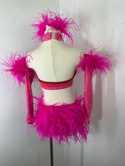 STELLA Pink  jazz dance costume