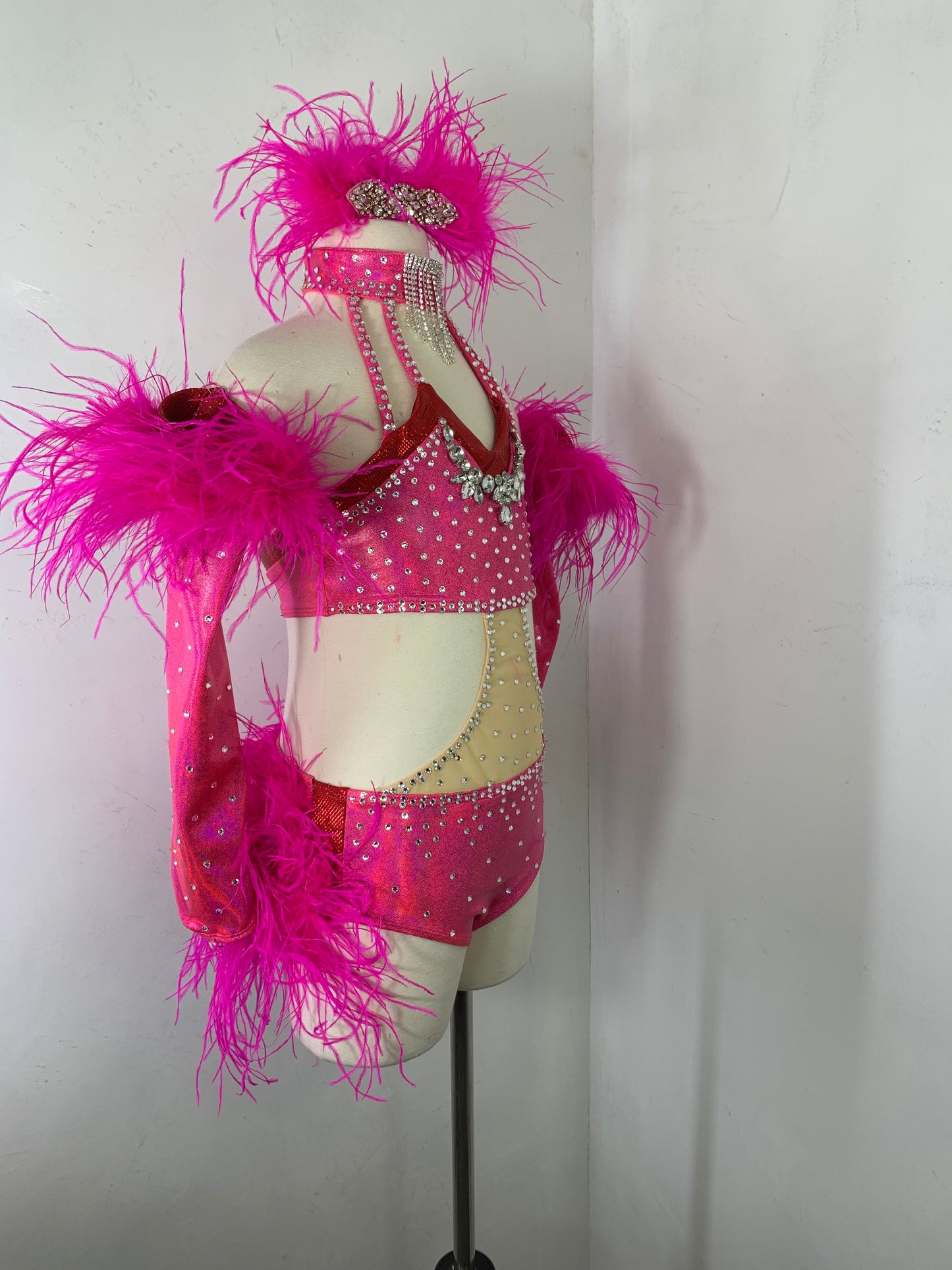 Pink  jazz dance costume
