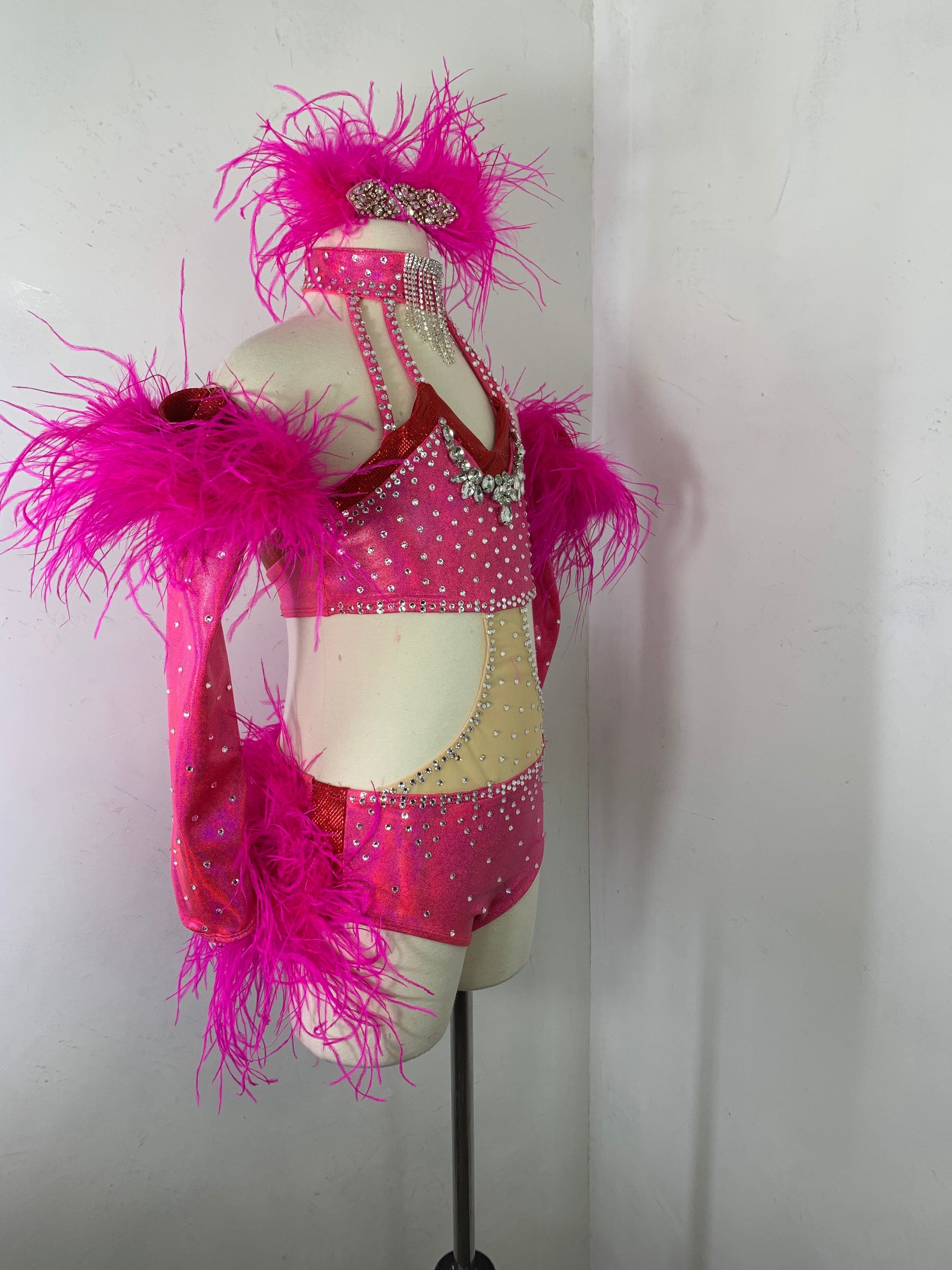 STELLA Pink  jazz dance costume