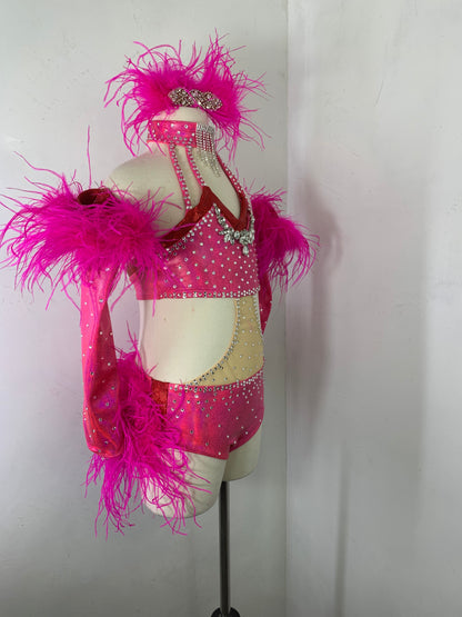 STELLA Pink  jazz dance costume