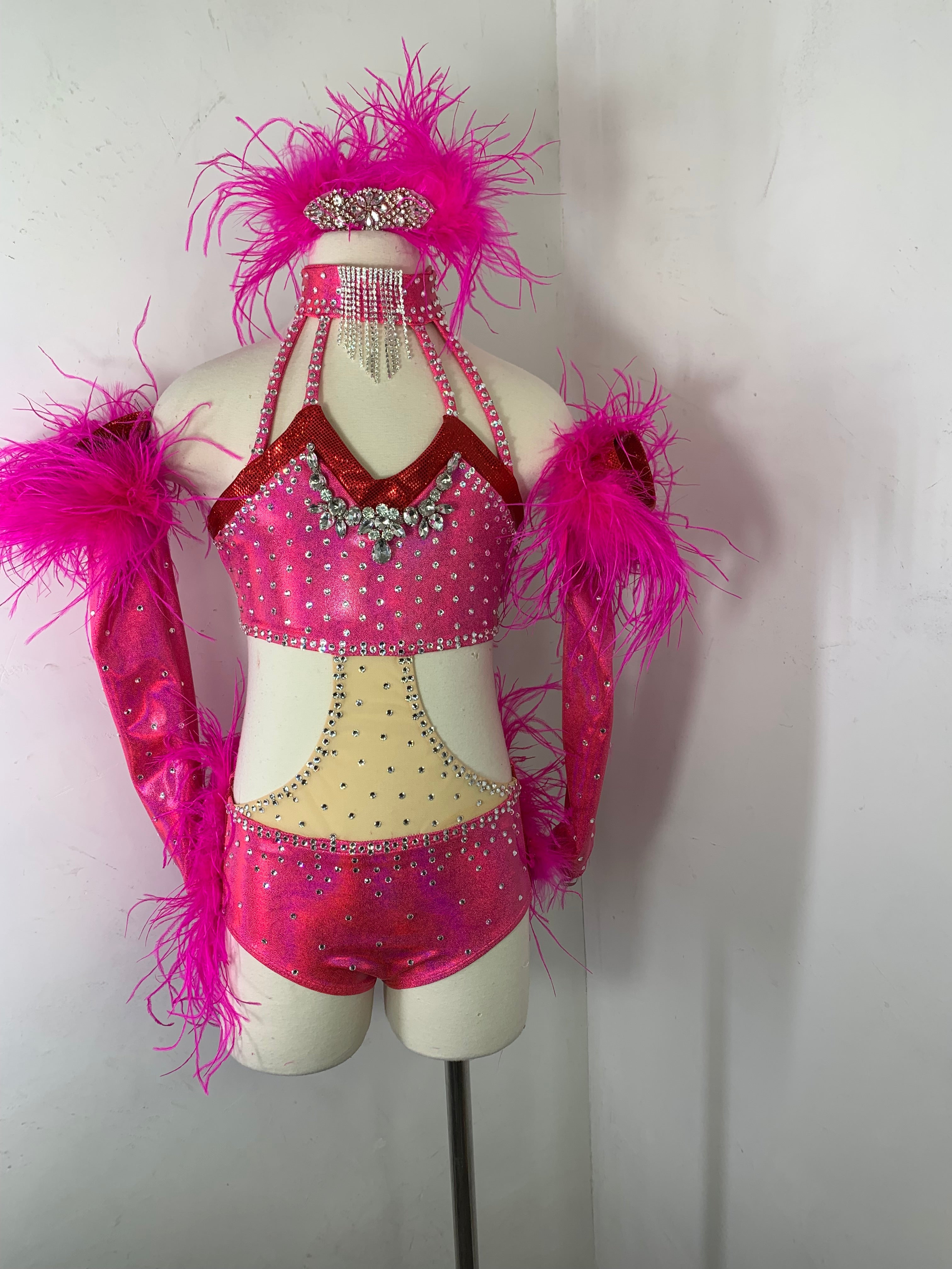 STELLA Pink  jazz dance costume