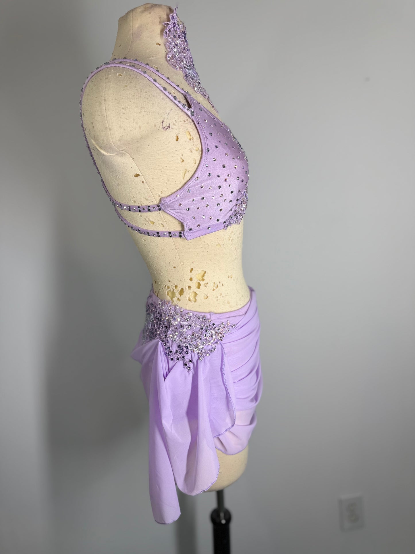 EVELYN  2 pc pale orchid Lyrical dance costume