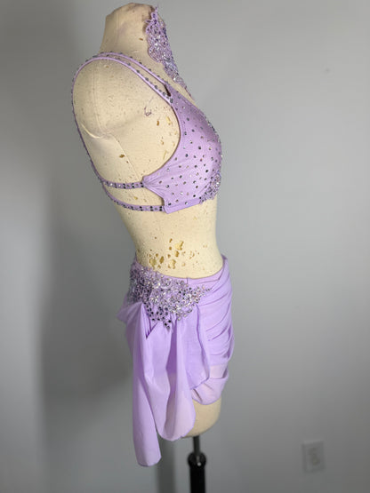 EVELYN  2 pc pale orchid Lyrical dance costume