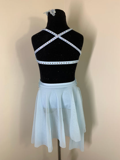 LUNA sky blue lyrical dance costume