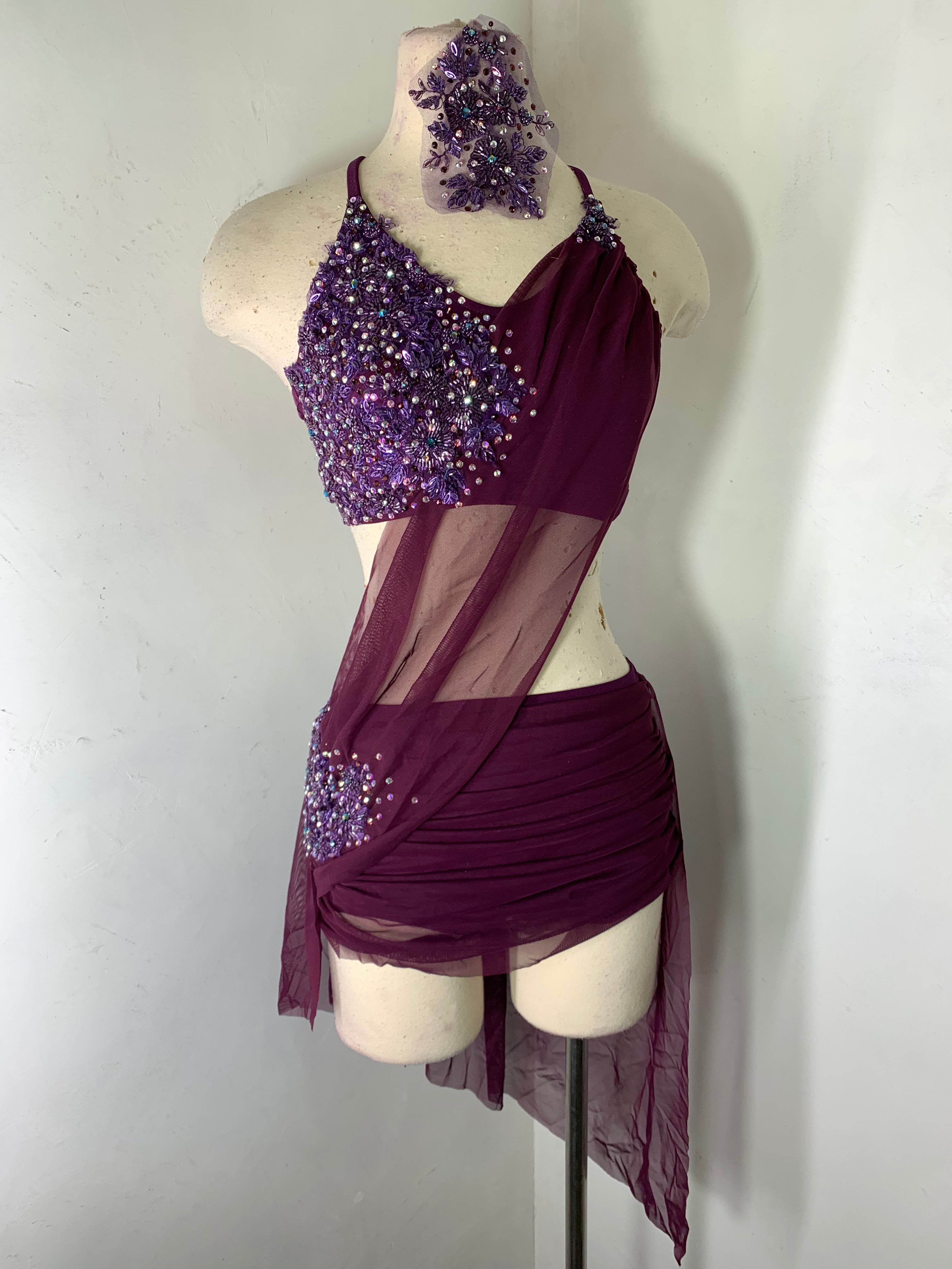 MELISSA 2 pc Classic Lyrical Costume with beaded appliques