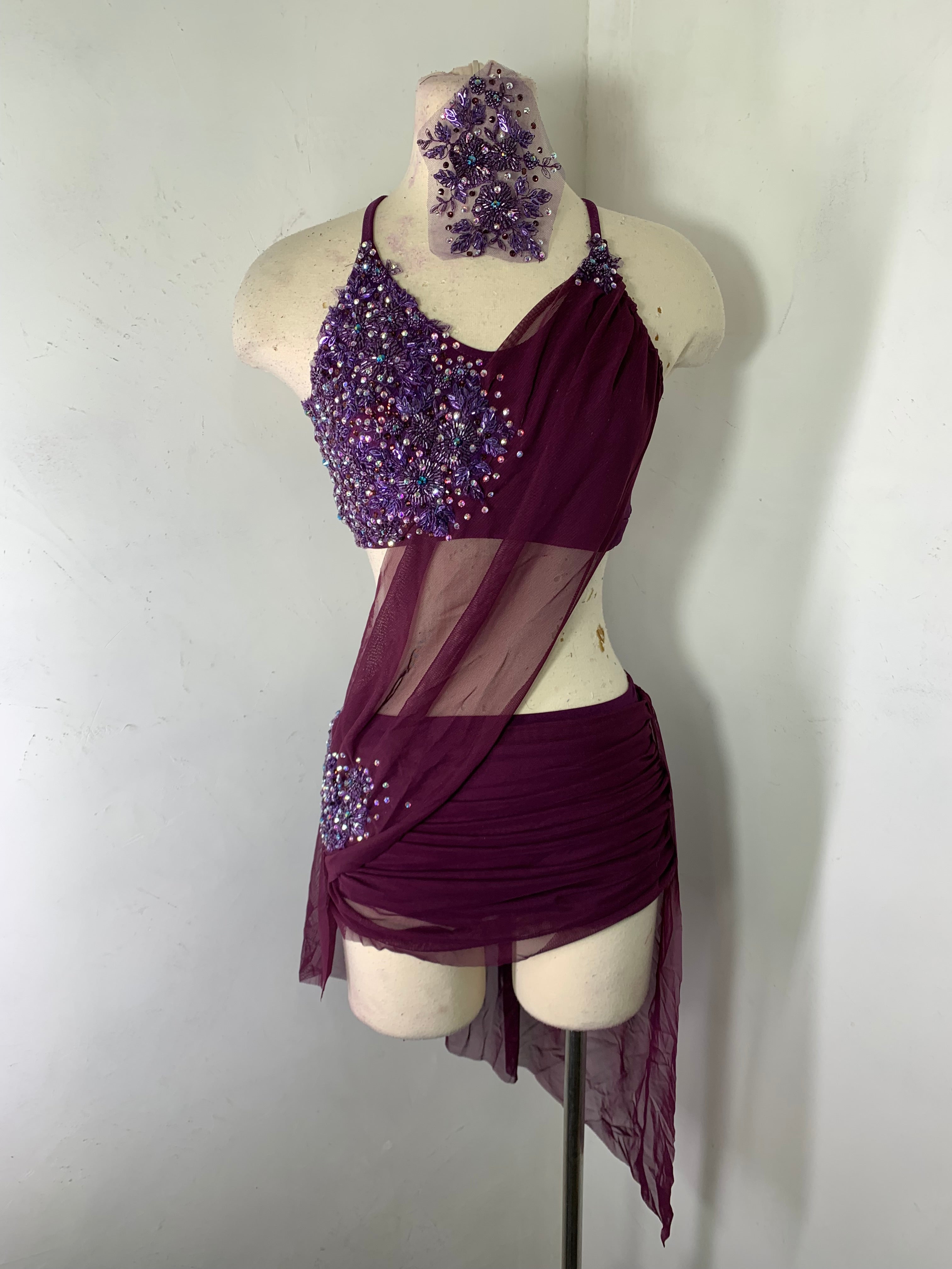 MELISSA 2 pc Classic Lyrical Costume with beaded appliques