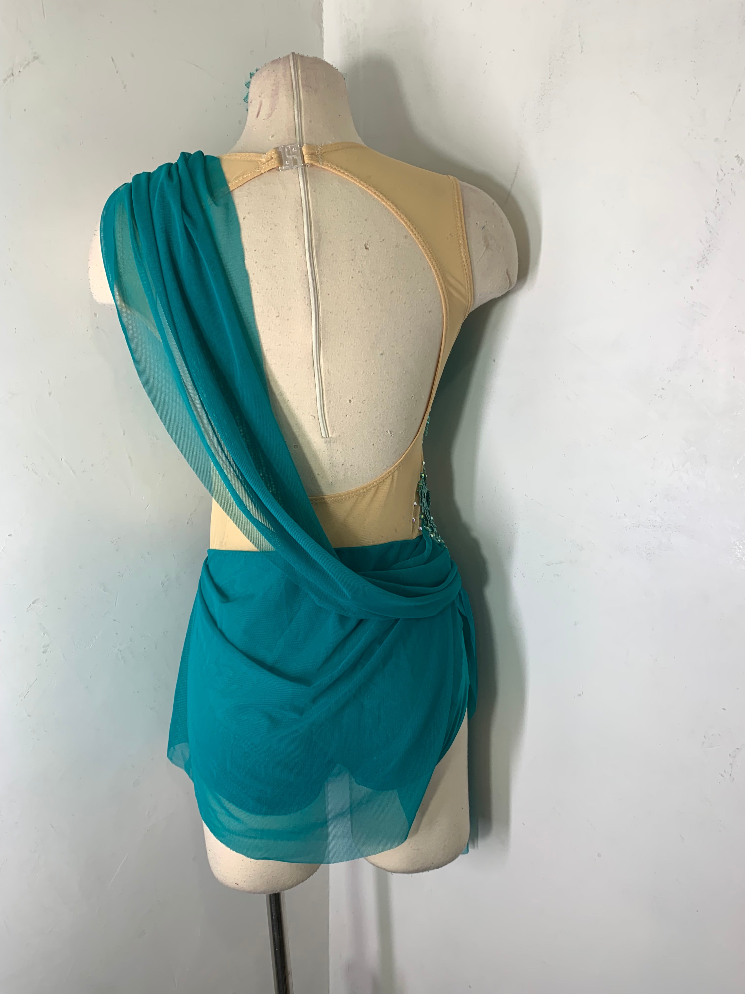 MAEVE 3D Appliquéd dance costume with back sash